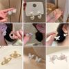 Elegant Cross-Border Tide Pearl Stud Earrings - Luxury Retro Design for Women