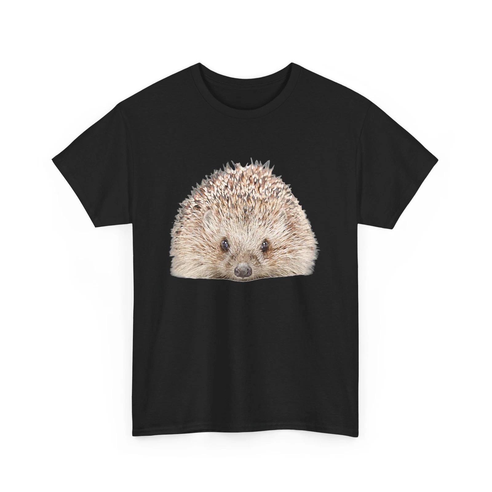 Hedgehog Face Shirt, Hedgehog Animals Lovers Women Men Zookeeper Shirt 3XL