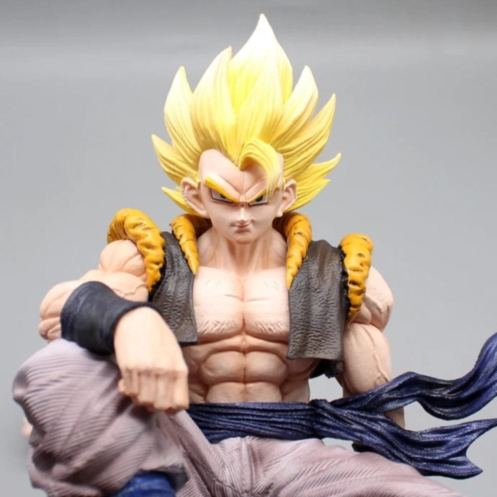 23cm/9.06in Anime Dragon Ball Figure Gogeta Action Figures Pvc Statue Desktop Ornamen Collection Model Toys Gifts Round Sensory Compression Bouncy