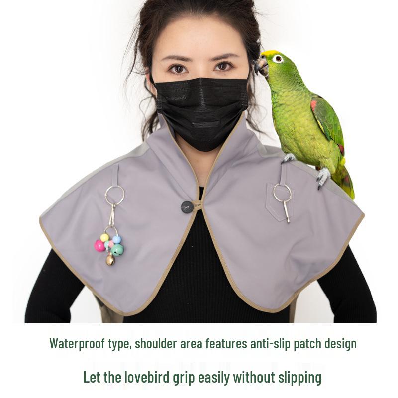 Anti-kras Sjaal voor Papegaai met Poepvanger Kraag - Uitgebreide Bescherming voor Valkparkiet en Grote Vogels