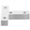 10Pcs Stainless Steel Fixed Plates 60x60mm Durable Steel Corner Angle Brackets Strong Welding Repair Connector