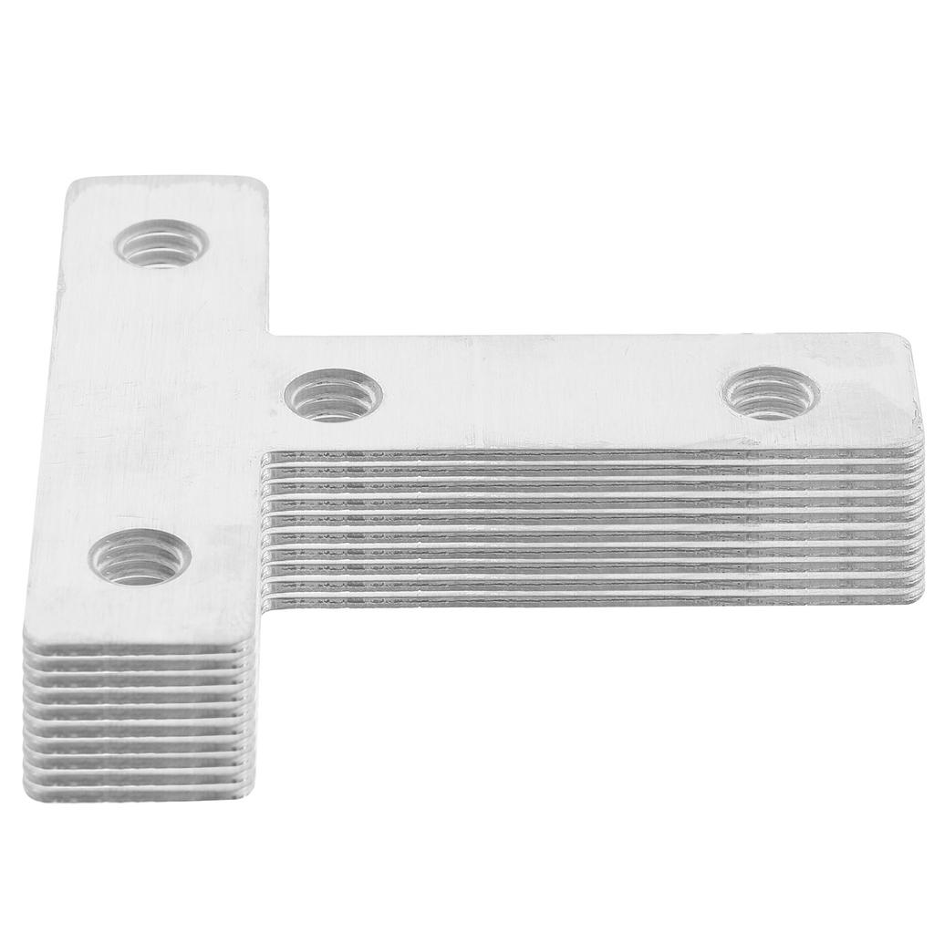 10Pcs Stainless Steel Fixed Plates 60x60mm Durable Steel Corner Angle Brackets Strong Welding Repair Connector