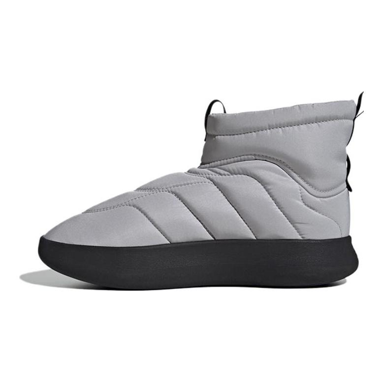 Adidas Adipuff Slip Resistant Abrasion Resistant High top Casual Shoes Unisex Gray JR0071