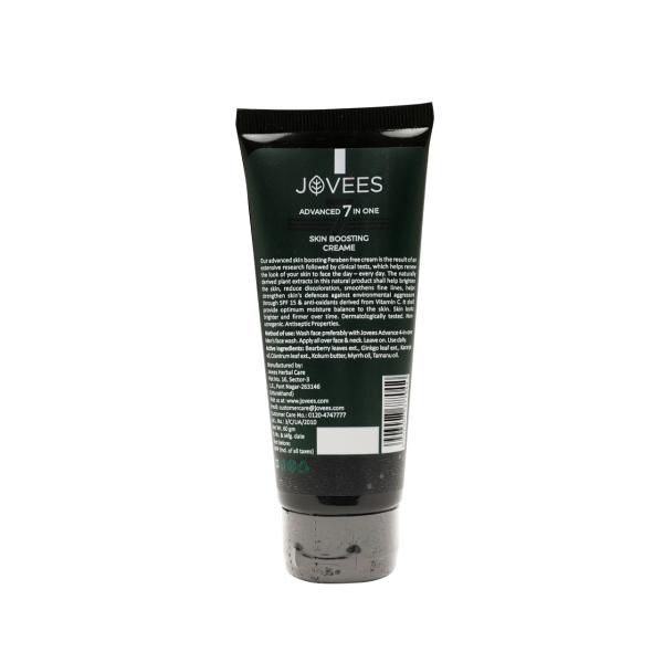 Jovees Herbal Men Advanced 7 in 1 Skin Boosting Cream 60Gm Brighten Even Tone Non Greasy Fast Absorbing