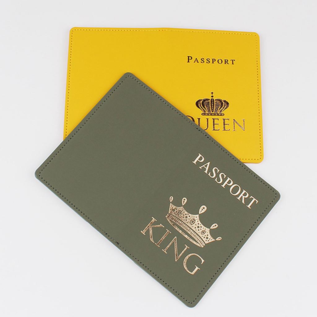 Lover Couple Passport Cover Hot Stamping for Women Men Travel Wedding Passport Cover Holder Fashion Wedding Gift