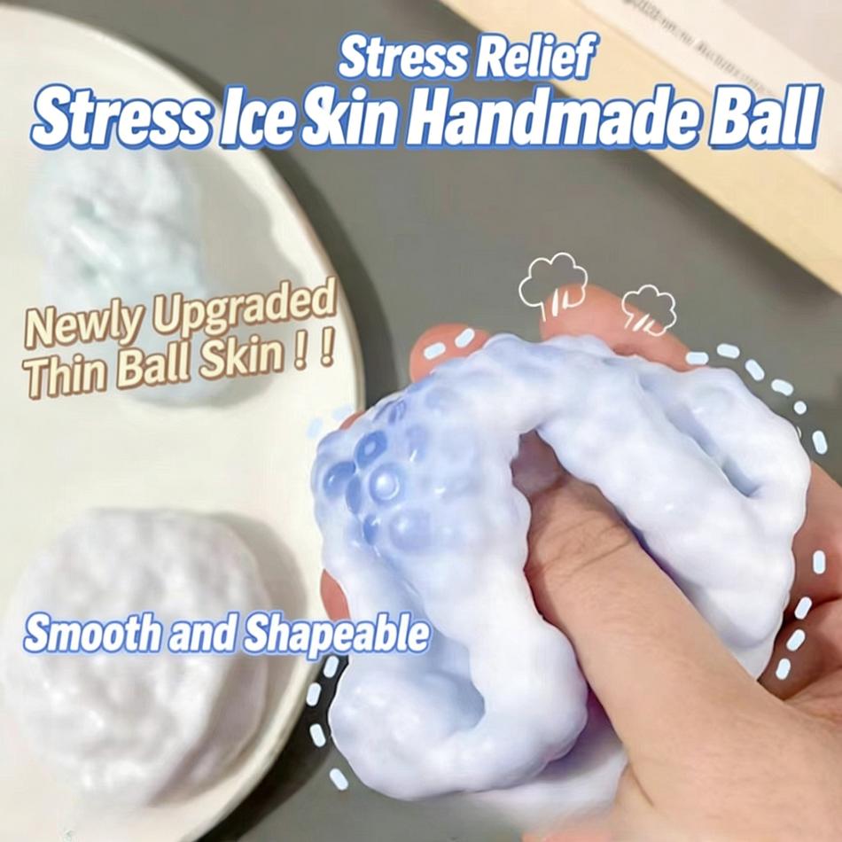 Shapeable Sand Ball Grape Stress Ball Stress Relief Noisy Ball Desktop Hand Exercise Relax Squeezing Soothing Anxiety Plaything Presents