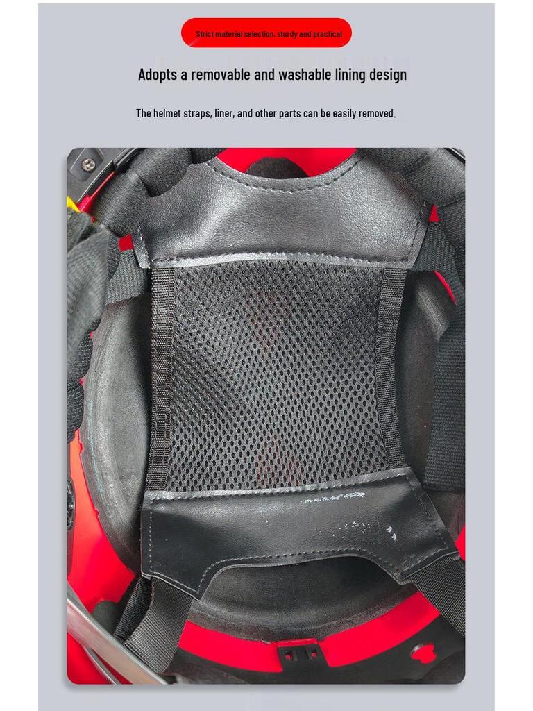 Allzweck-Rettungs- und Feuerwehrhelm mit atmungsaktiven Löchern, Visier und stoßfester Kopfschutz