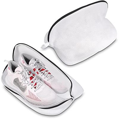Pack of 2 Laundry Net for Shoes Trainers Washing Machine Shoe Laundry Bag Shoe Large Laundry Net with Zip Shoes Laundry Bag for Travel Apartment Store