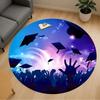 1pc Graduation Celebration Round Chair Mat Office Area Rug - Non-Slip, Floor Mat for Office, Bedroom, and Indoor Decor P127184