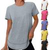 Women's Fashion Casual O-Neck Short Sleeve Blouses & Shirts