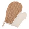 1ks Koupelová rukavice Jutová vlákna Zářivá pokožka Exfoliační Masážní Drhnoucí Sprchová rukavice Udržitelné Koupelové doplňky