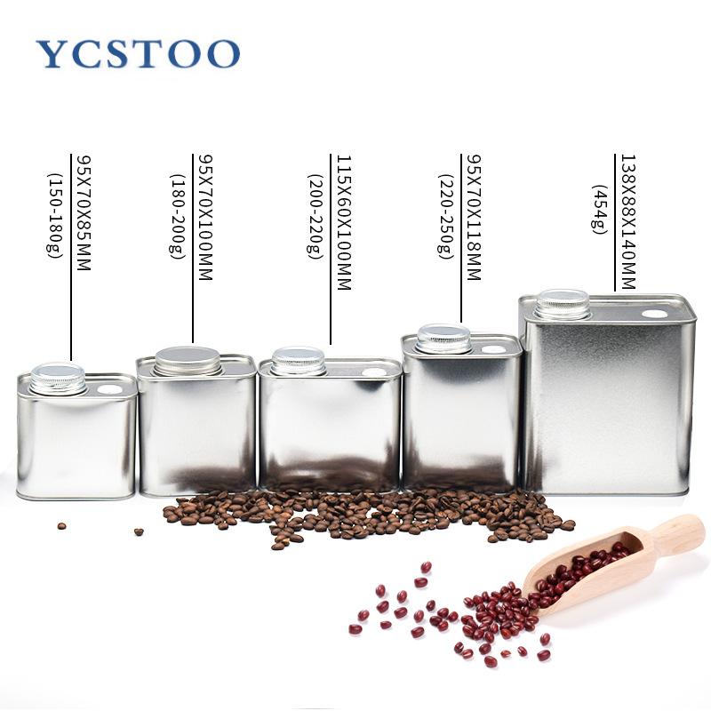 Simple Coffee Bean Jar Sealed Can with Exhaust Valves Kitchen Supplies Food Jar Tea Multigrain Candy Storage Box Food Containers
