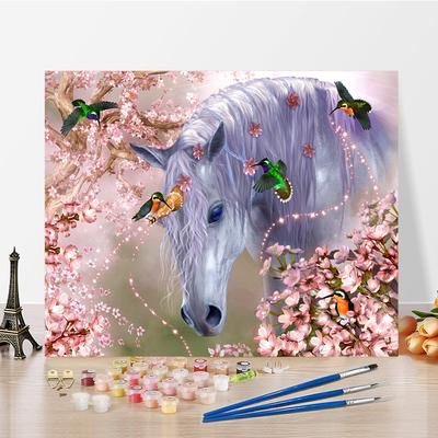 DIY Paint By Numbers Oil Painting Kit Canvas DIY Oil Painting By Numbers Wall Art Decorations for Home Gift Arts & Hobbies