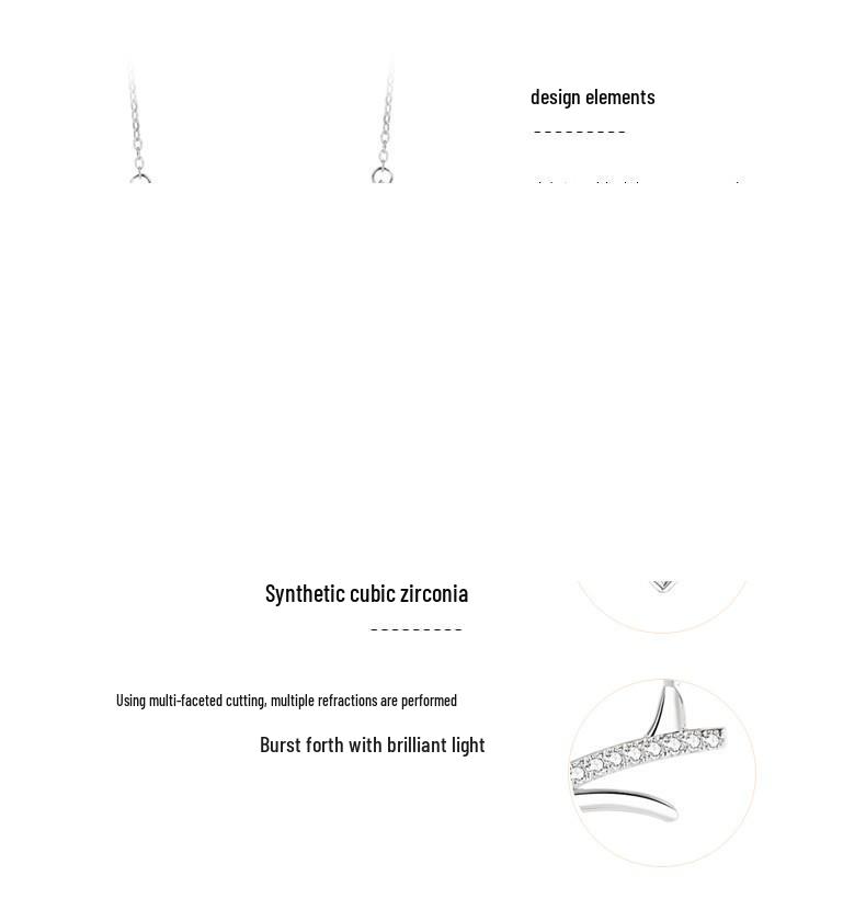 925 Silver Moose Antler Necklace - Lucky Clavicle Chain Pendant for Women, Creative Christmas Gift