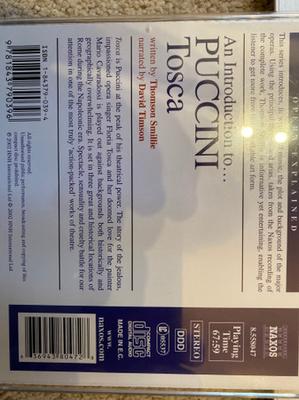 CD PUCCINI, DAVID TIMSON - Eine Einführung in... Puccini Tosca 8558047 Naxos Japan Klassisch Gebraucht