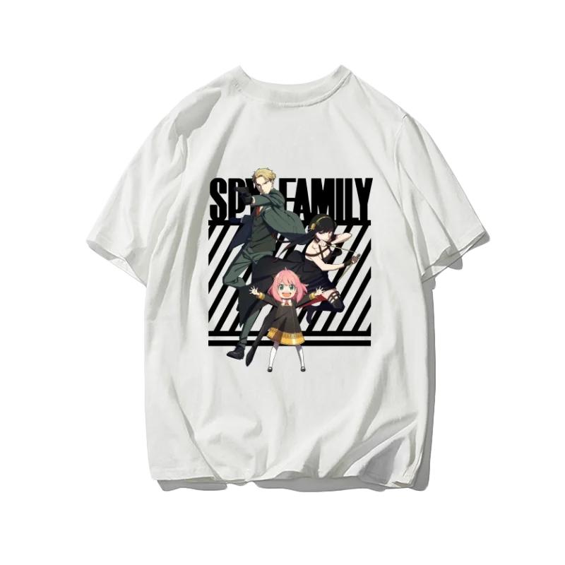 Japanese Anime Spy X Family Sports Pure Cotton Tshirts A Trend of Largesized Shortsleeved Tshirts for Teenagers