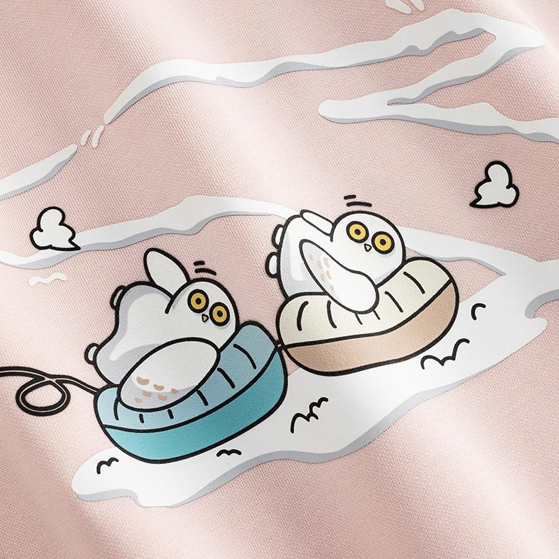 Anta Autumn Campus Versatile Long Sleeve Hoodie Women Hoodies Bell-Pink 962548716-5