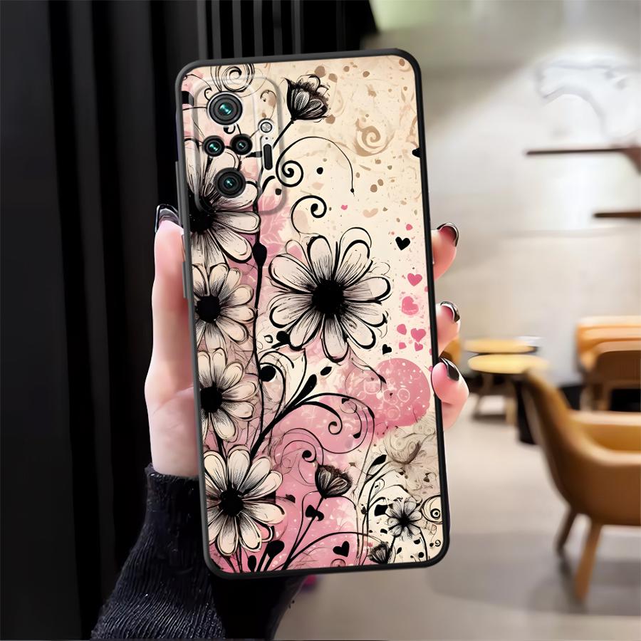 Case for Xiaomi Redmi Note 14 14C 13 Pro Plus 12 11 9 8 7 10 A1 A4 A5 A3 K80 12C 13C Phone Cover A1 K40 A2 Retro Floral Pattern
