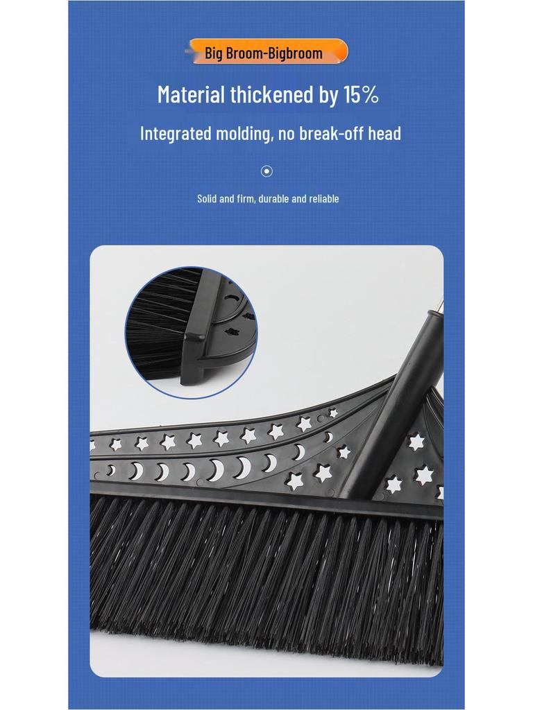 Extra Large Outdoor Hard Bristle Broom for Yard, Courtyard, and Garden Sweeping