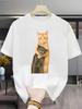 Unisexs Women Cats Lovers Gifts T Shirt Top Tee Streetwear Casual Trendy Oversized Loose Short Sleeve ONeck Summer Cotton Spring
