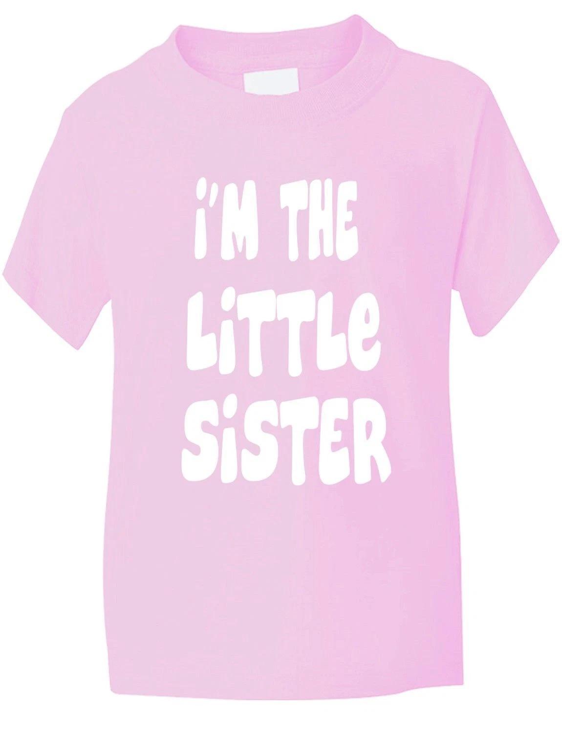 I m The Little Sister Funny Girls Kids T-Shirt Birthday Gift Age 1-13 S
