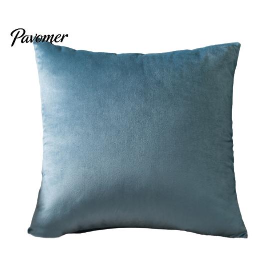 High-density Velvet Pillow Cover Solid Color Cover, Soft Plush Throw Case, 17.7x17.7 Inch Pillowcase Smooth Cushion for Sofa, Bed, Office, Cozy