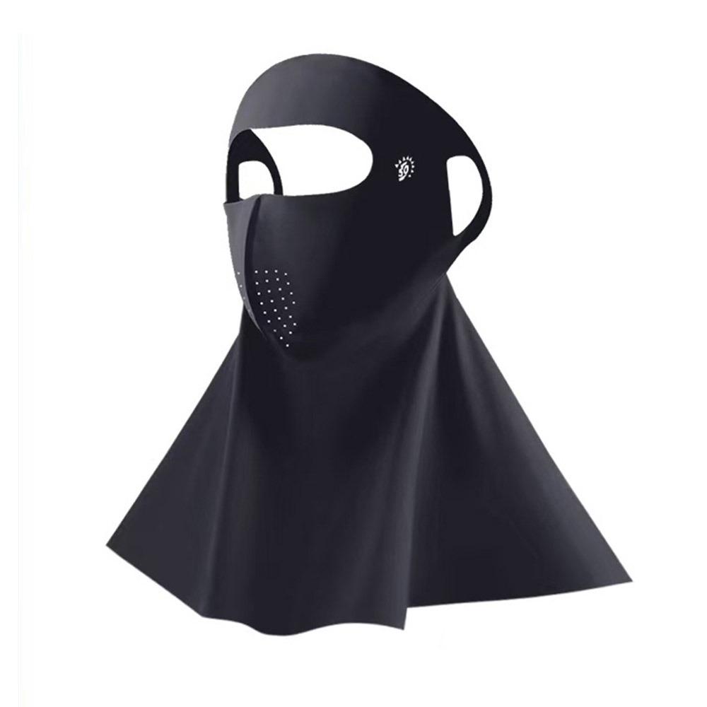 Ice Silk Sun Protection Mask Full Face Sunshade Face Mask New Anti-UV Neck Scarf  Summer