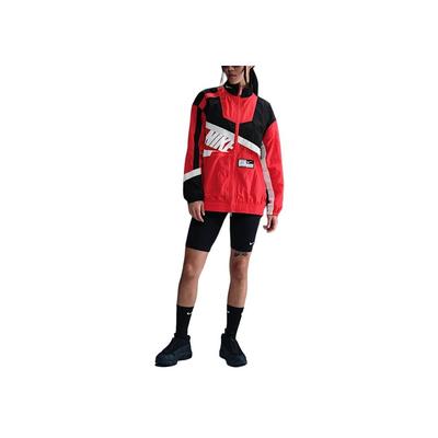 Sportswear Oversized Fashion Versatile Zip Long Sleeve Jacket Women Jackets University-Red Black Sail HJ0177-657