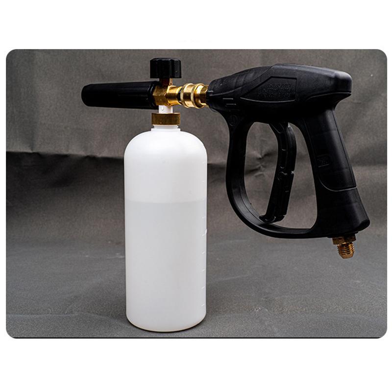 Adjustable Car Wash Foam Gun 1L Capacity 1/4 Quick Connector High Pressure for Personal Auto Care Use
