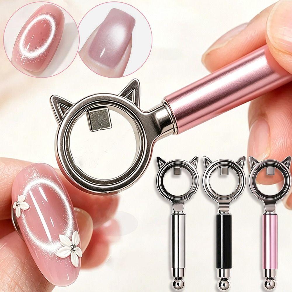Uniform Magnetic Force Hollow Out Cat Eye Magnet Manicure Tools  Can Easily DIY Cat Eye Effect