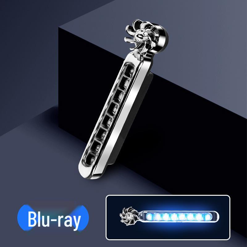 Wind-Powered LED Car Daytime Running Lights with Wireless Strobe