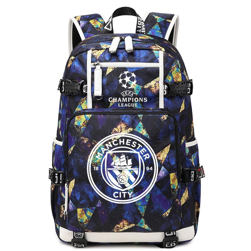 School Season Football Peripheral Student Schoolbag Leisure Personalized Backpack Large Capacity With Usb Charging