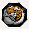 1pc Tiger Head Automatic Open/close Folding Umbrella, Compact Portable Travel Umbrella, Durable Construction yy250809063