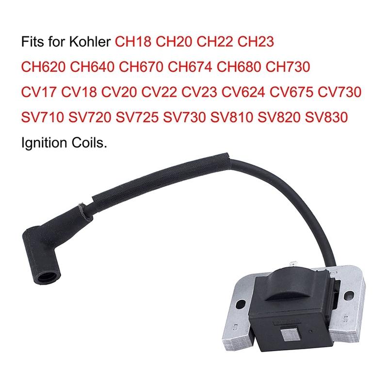 2 Pcs Ignition Coils For Kohler 24-584-01S 2458445-S 24 584 45-S CH18 CH20 CH22 CH23 CH620 CH621 CV18 CV20 CV22 CV23
