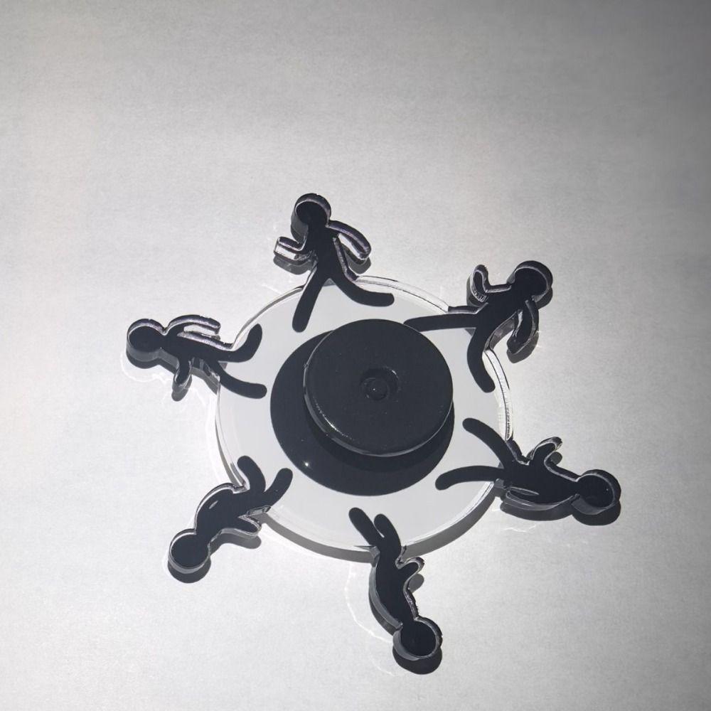 2pcs Stick Man Fidget Spinner Handicraft Hand Spinning Office Desk Toys Finger Spinner Adults Gift