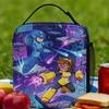 Mega Man Lunch Bag  Convenient Lunch Box Child Travel Print Cooler Bag Vintage Oxford Thermal Tote Handbags