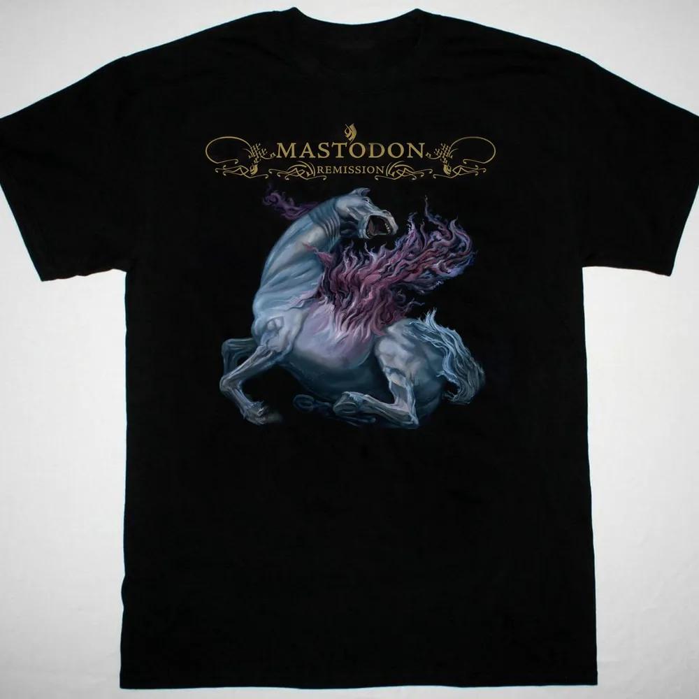 Unisex Short Sleeve Crew Neck Cotton T Shirt Mastodon Album L