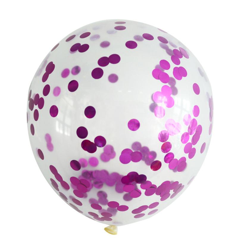 Latex  Transparent  Balloon 12-inch Sequined Confetti Holiday Wedding Decoration Confession Balloon