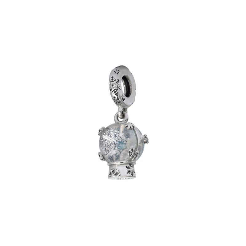 Pandora Future Particle Snow Globe Pendant 925 Silver Jewelry Accessories Women's Style silver