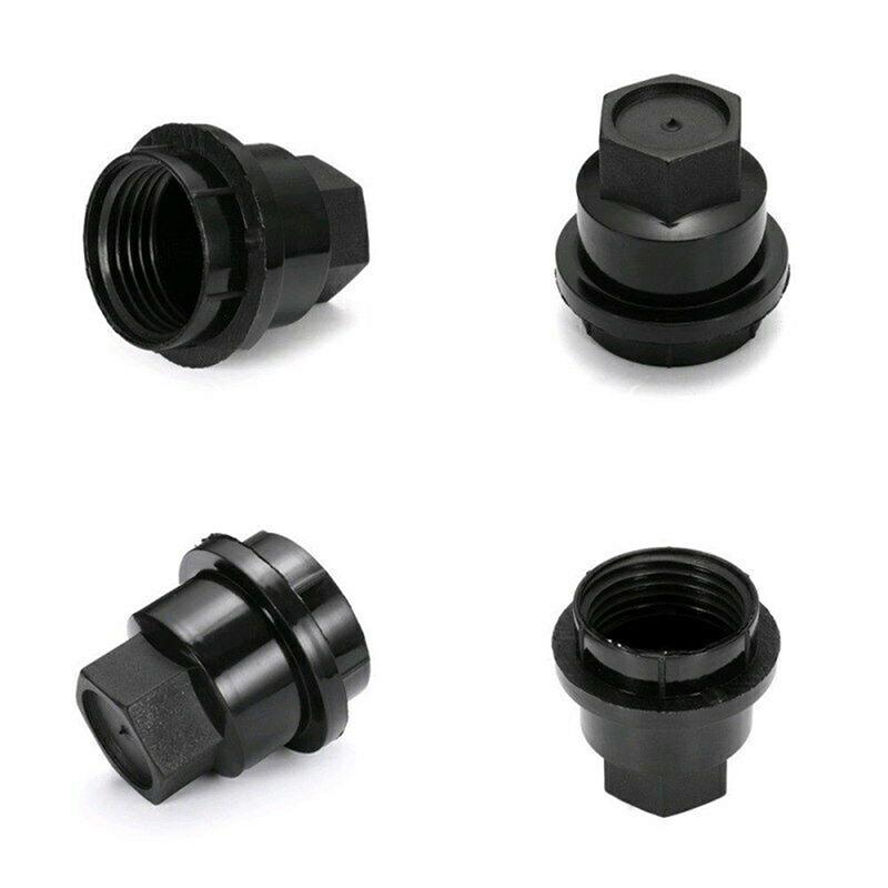 Car Wheel Nut Covers 19 * 24mm Wheel Nuts Cover 20pcs Auto Wheel Nut Protector Black