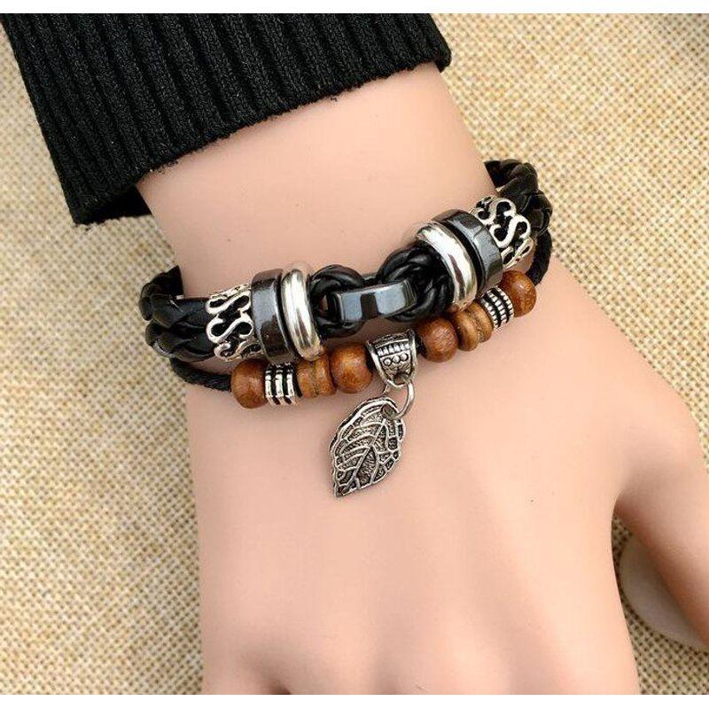 Fashion Casual Cowhide Fashion All-Match Cross Bracelet