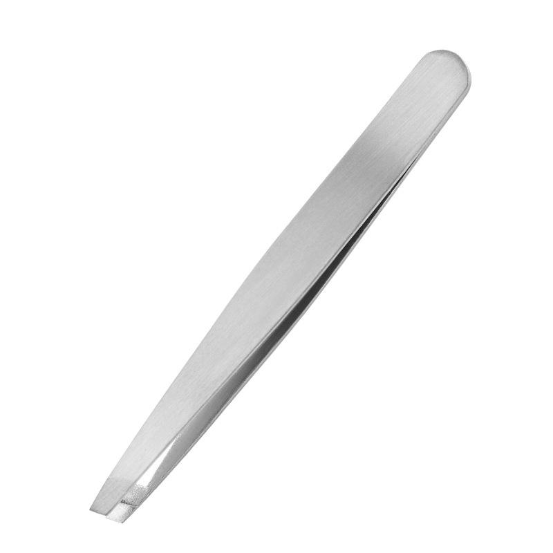 Professional Stainless Steel Tweezers - Precision Eyebrow & Facial Hair Removal with Anti-Slip Grip Grafting False Eyelashes