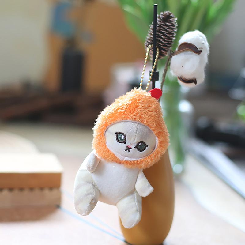 Cute Shark Cat Fried Cat Plush Doll Pendant Doll Beautiful Room Car Bag Decoration Pendant Opening Holiday Gift
