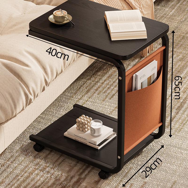 Mobiler kleiner Beistelltisch mit Stauraum – Moderner Sofa-, Nachttisch oder Couchtisch