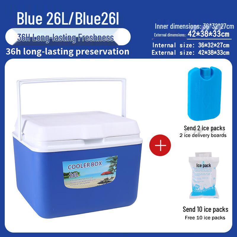 

Portable Outdoor Cooler Box with Ice Accessories
