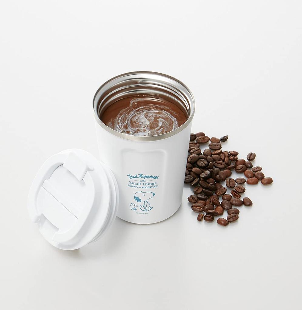 Skater Vacuum Stainless Steel Insulated Coffee Tumbler, Small, 350ml, Snoopy 21, Peanuts STBC3F-A