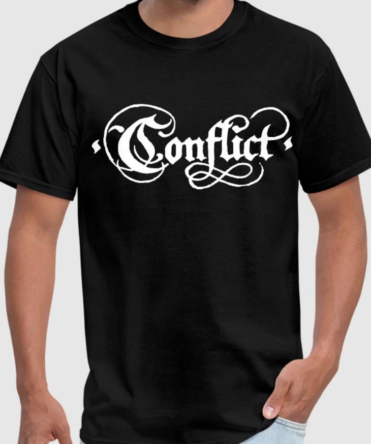 футболка CONFLICT группа Хардкор Панк Рок Ска Анархо 3XL