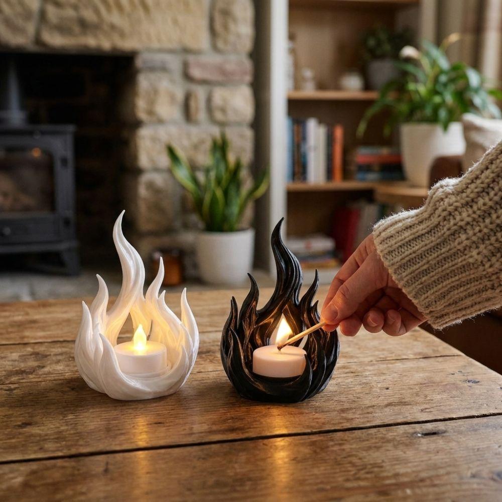 Dark Style Candlestick Rack 3D Printed Aroma Candle Display Tray Outdoor Patio