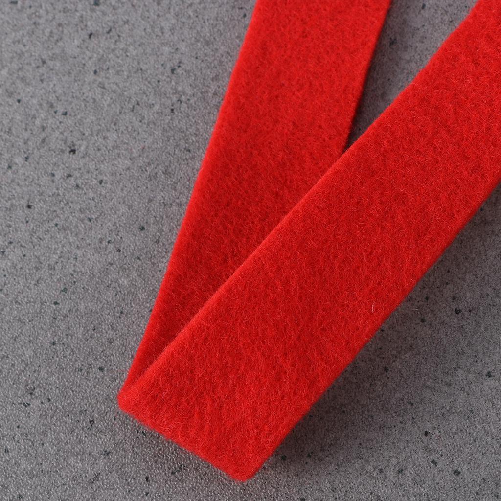 3 Rolki 5M Czerwona Filcowa Wstążka Tkanina Filcowa Materiał Rękodzielniczy Na Dekoracje Choinki Wianki Domowe Girlandy Wstążki