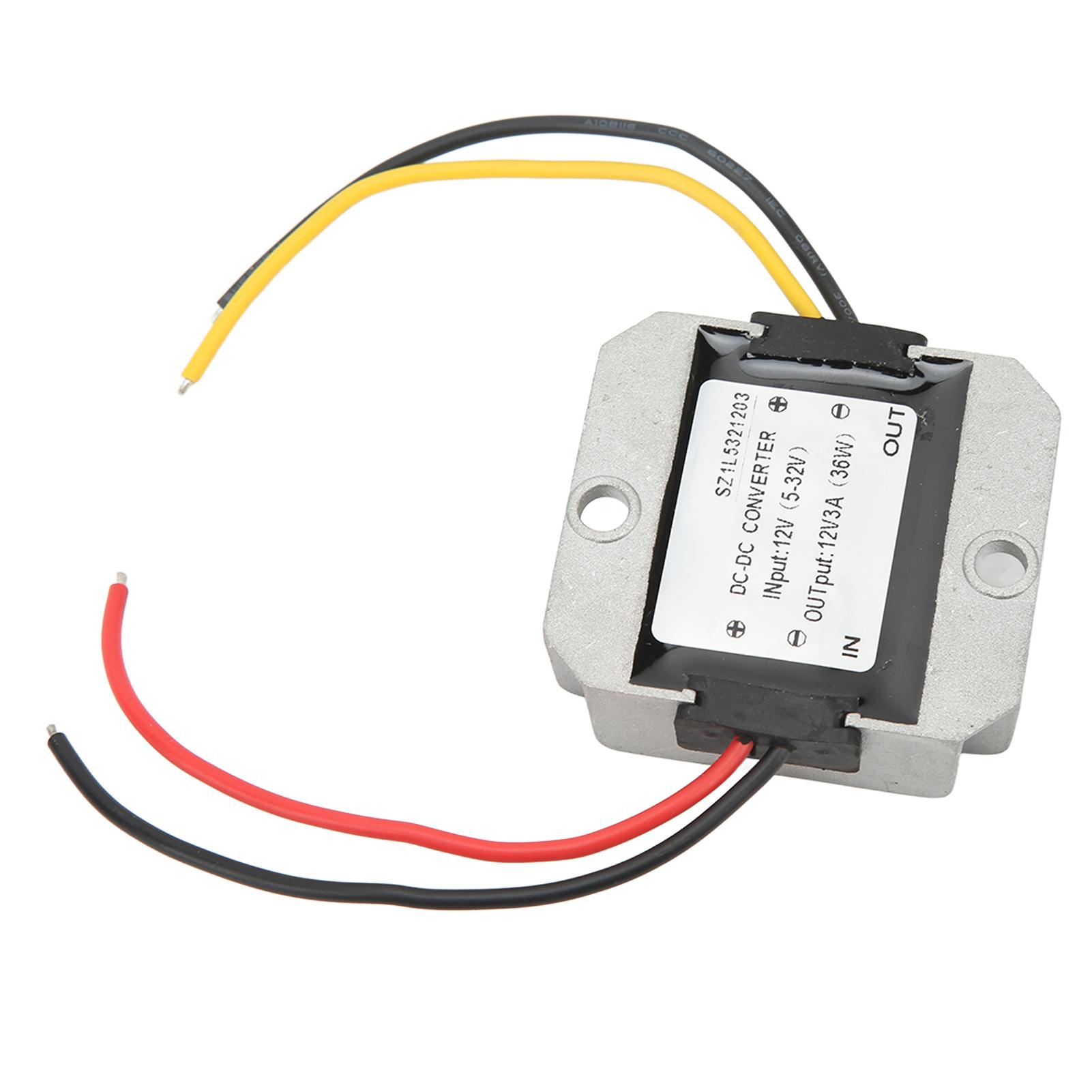 

Модуль перетворювача постійного струму Регульований регулятор напруги Модуль стабілізатора IP67 Водонепроникний 12 В до 12 В 3 A